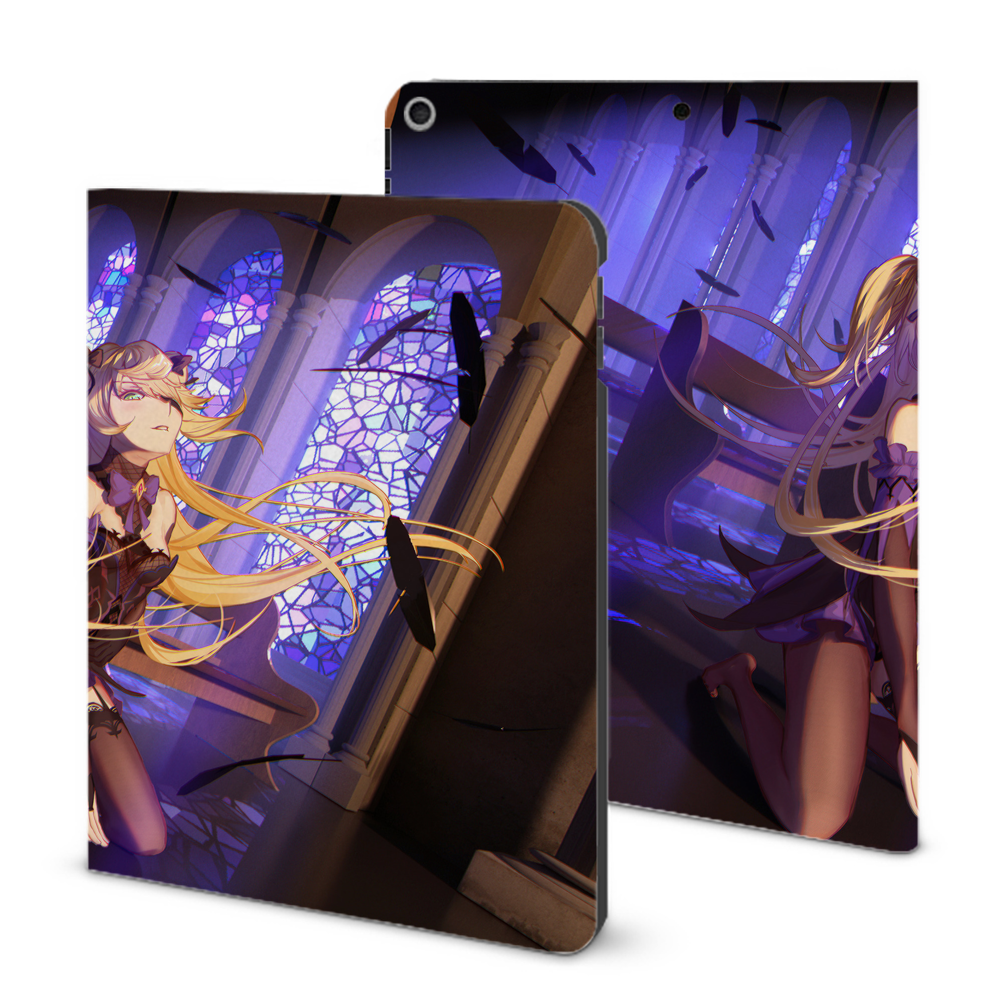 げんし神 genshin IPad ケース ブック型 PUレザー TPU 耐衝撃 軽量 薄型 ペン収納なし 全面保護 IPad 各モデル対応